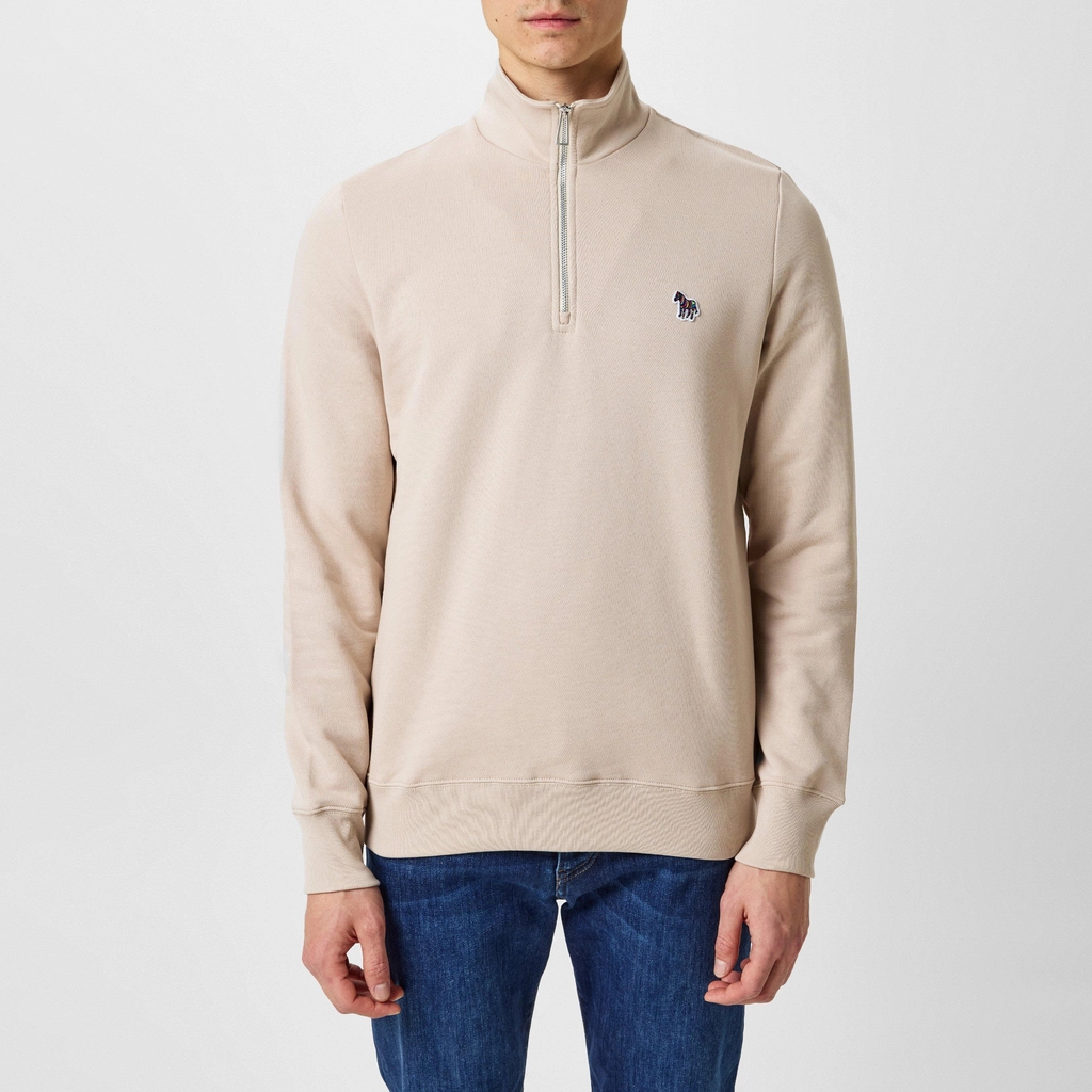 Paul Smith Regular Half Zip Sweatshirt - Beige 08